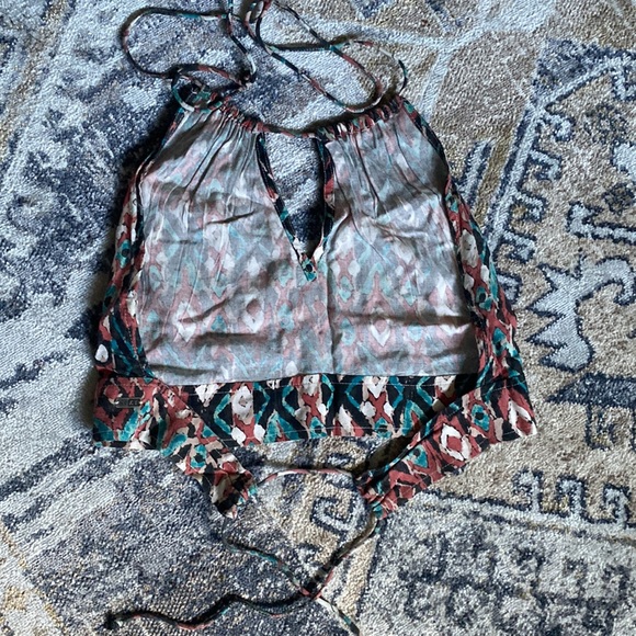 Roxy halter aztec crop top - Picture 3 of 7